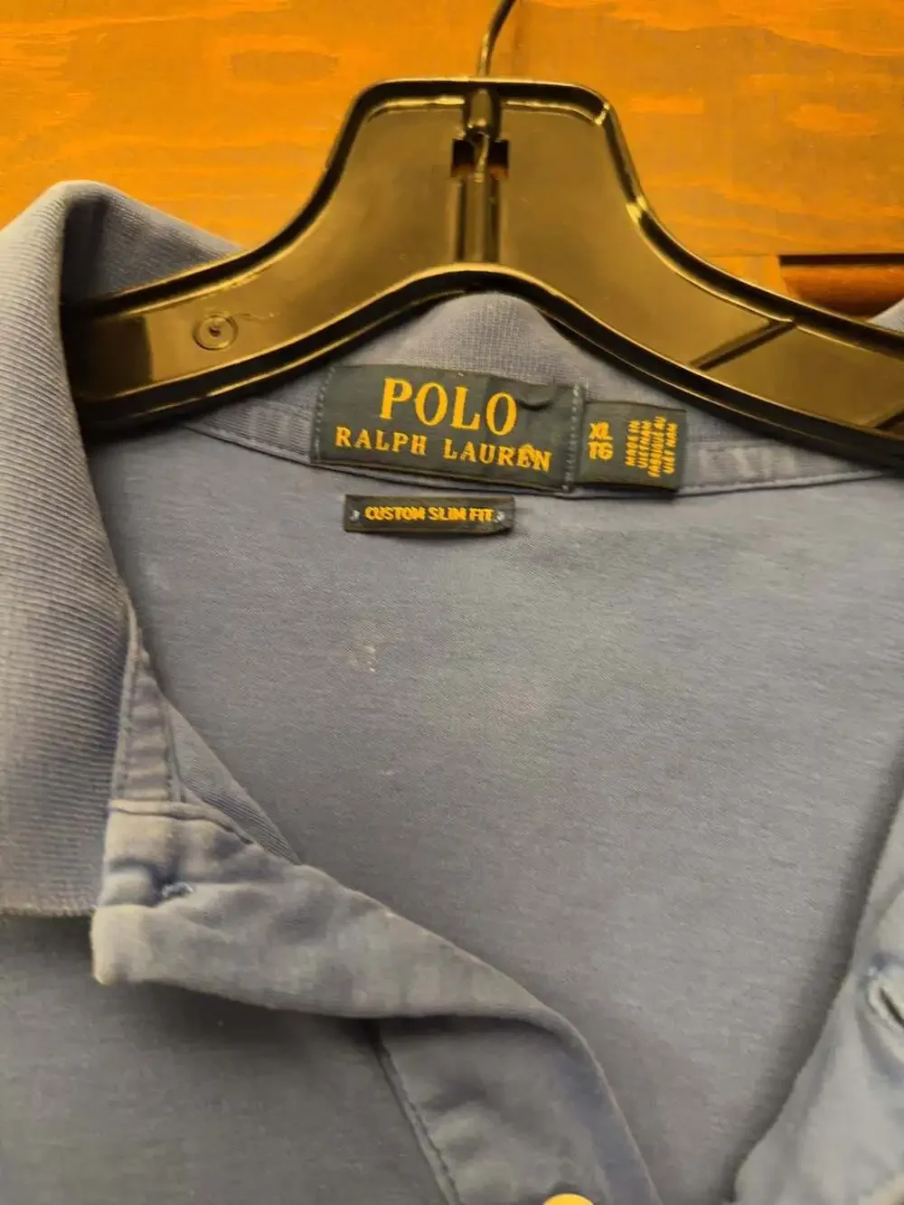 Polo Ralph Lauren Custom Slim Fit Polo Shirt Blue Size‎ XL